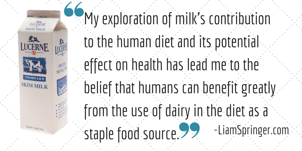 Contrary to some beliefs, milk is beneficial to humans, even after infancy. 